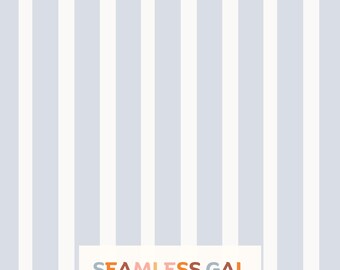 Light Blue Stripe Seamless Pattern, Classic Preppy Design (Digital Download)