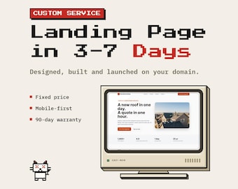 Custom Landing Page Development | Responsive Website Design & Build in 3-7 Days | React or HTML, SEO, Analytics, Lead Form to Your CRM
