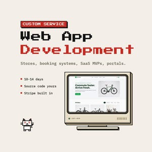 Custom Web Application Development | Online Store, Booking System, SaaS MVP, Client Portal | React + Python, 10-14 Days, Source Code