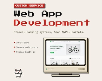 Custom Web Application Development | Online Store, Booking System, SaaS MVP, Client Portal | React + Python, 10-14 Days, Source Code
