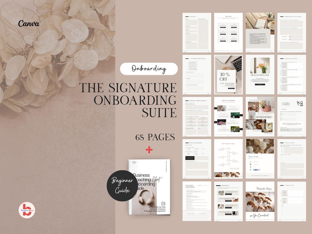 Coach Onboarding Template Bundle | Client Intake Forms, Welcome Guide ...
