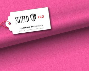 Jersey Shield Pro - Uni Structuur in ortensia - Hamburger Liebe & Albstoffe