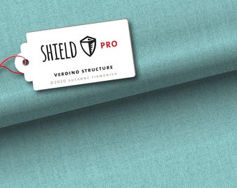 Jersey Shield Pro - Uni Structuur in groen van Hamburger | Liebe & Albstoffe