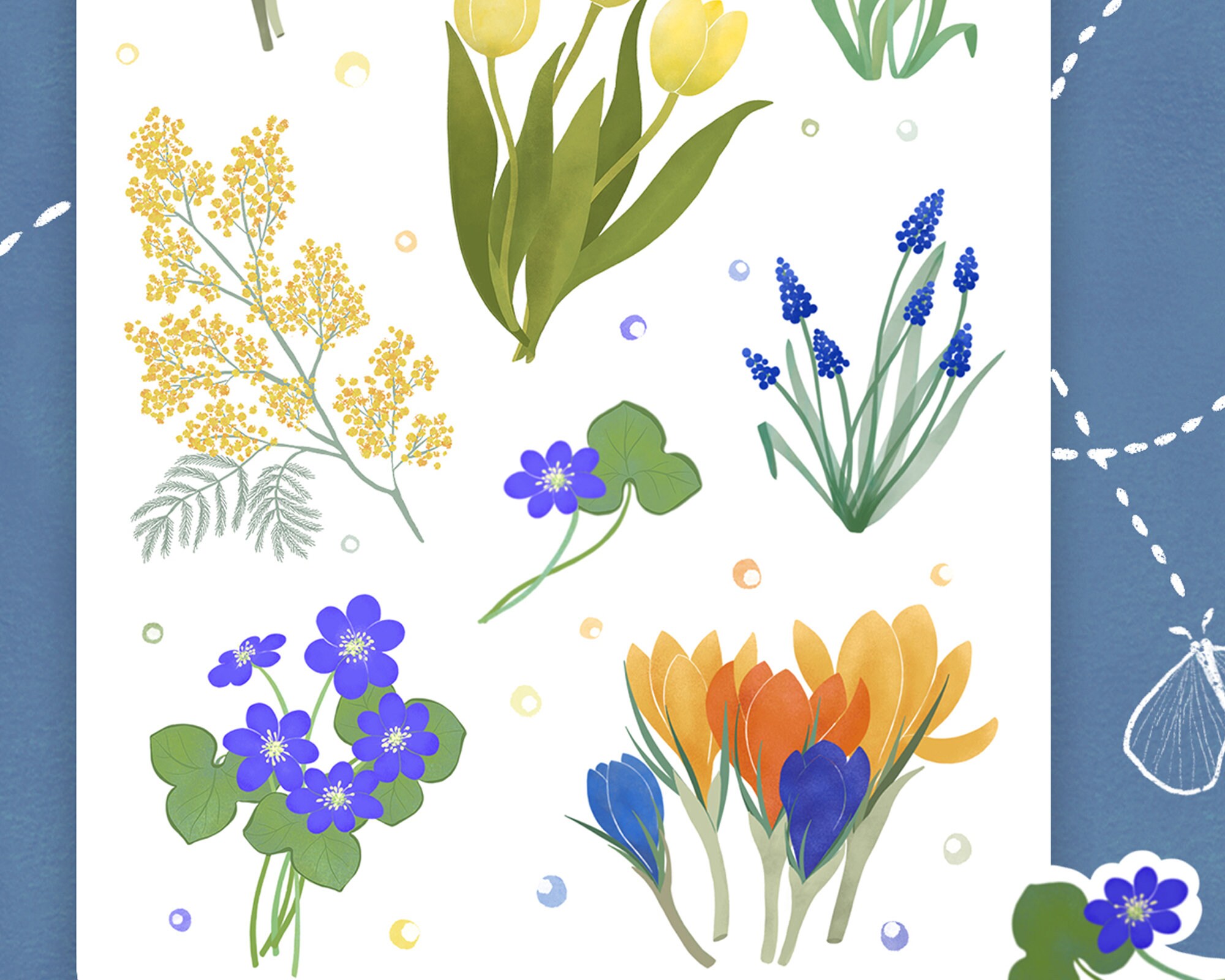 Sticker Sheet – Spring Flowers / Journal Planner Stickers, Floral ...