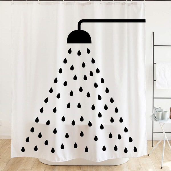 Extra Long Shower Curtain Hooks Etsy