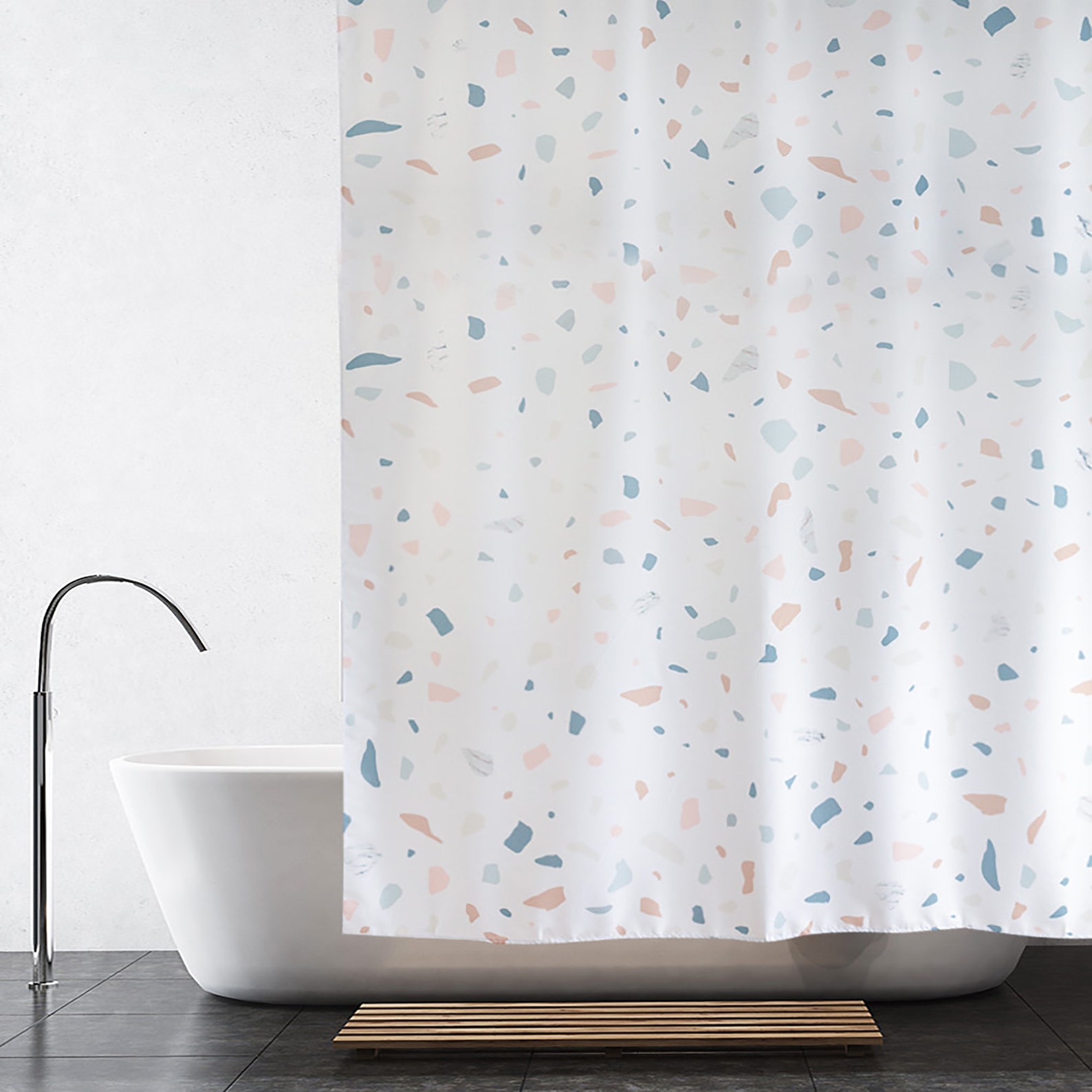 Witte douche gordijn voor badkamer 72X72 inch 180x180cm extra Etsy