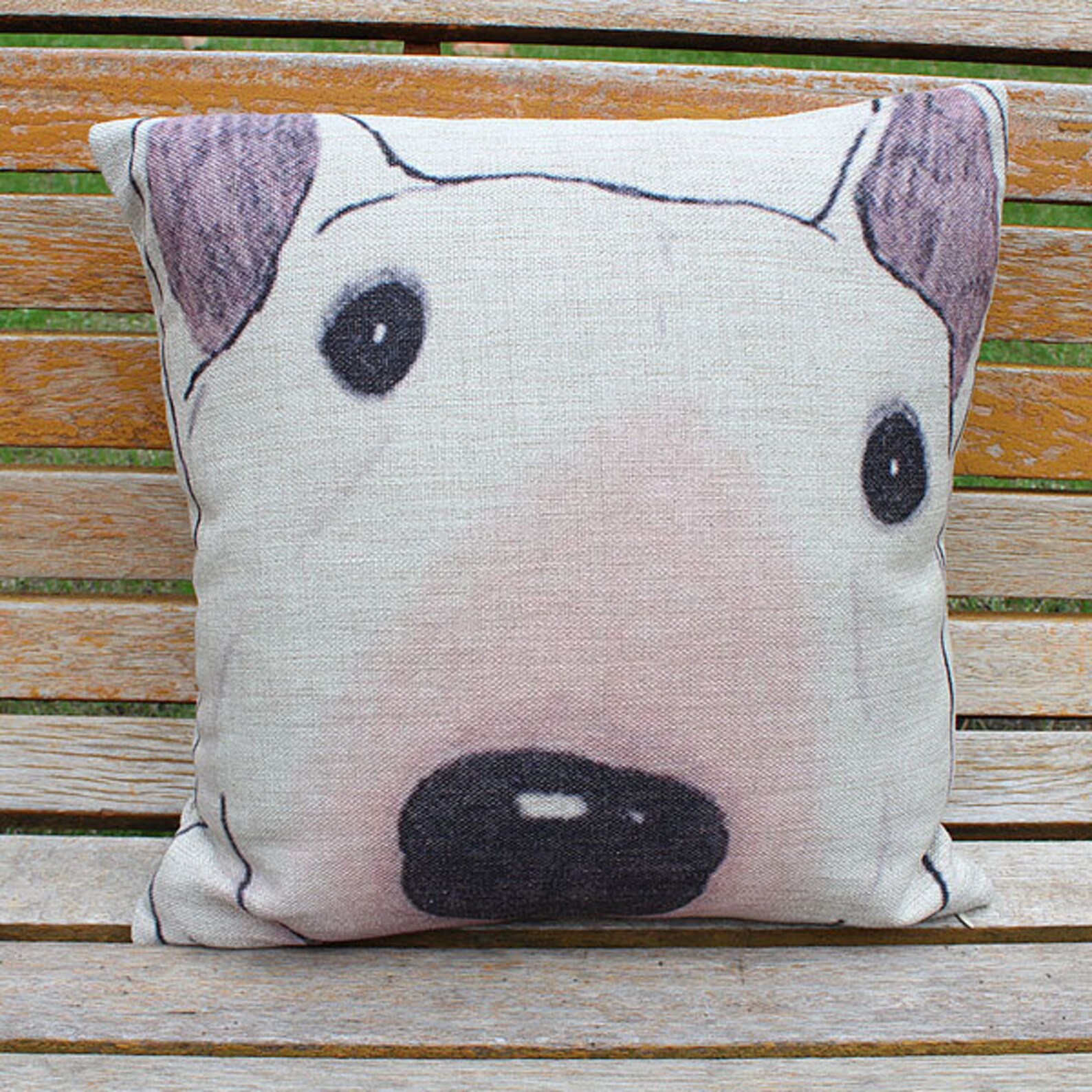 Cute dog Decorative Pillow Case Printing Cute dog pattern | Etsy