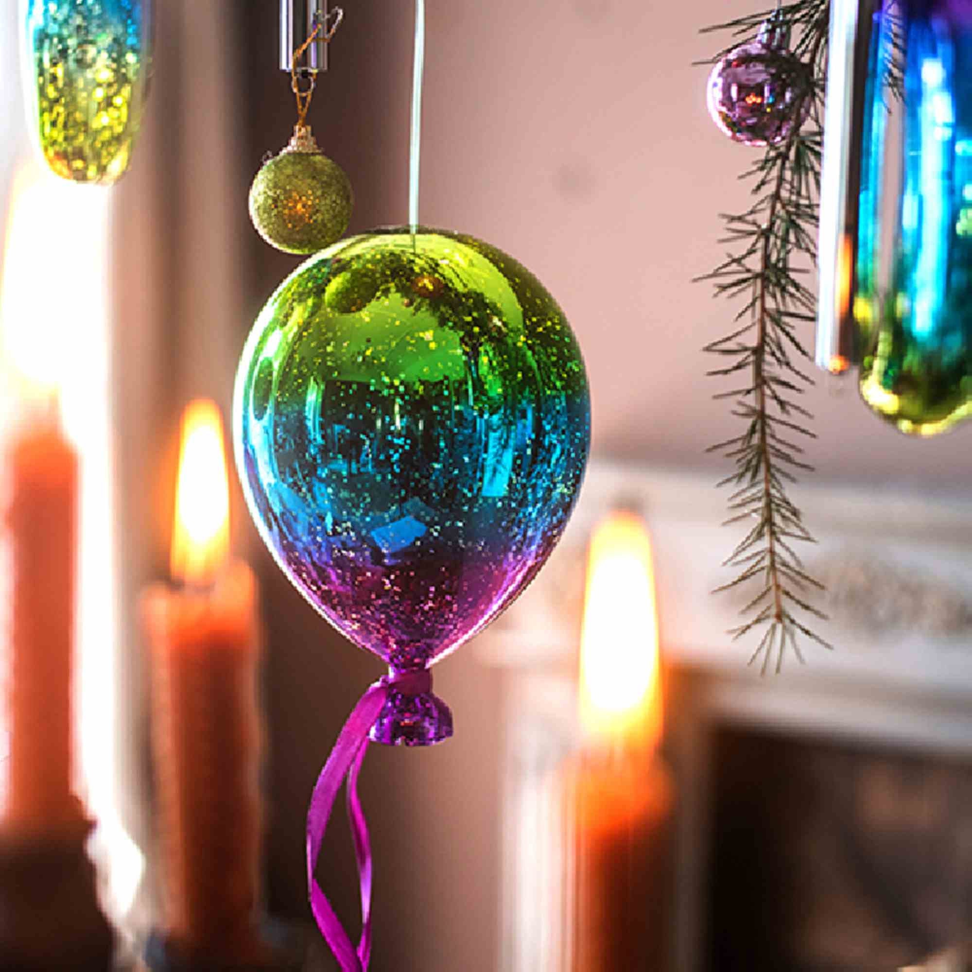 Christmas Light Oversized Luminous Lantern Ball Balloon Etsy