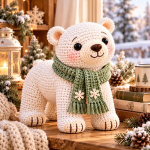 Teddy Bear Crochet Pattern PDF, Amigurumi Bear with Overalls , woodland winter bear , (instant download)