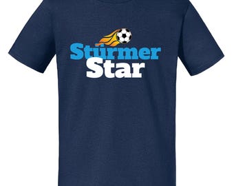 Stürmer Star – Fußball T-Shirt für Erwachsene, S–XXL