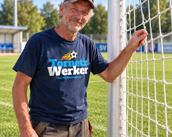 Tornetz Werker – personalisierbares Fußball T-Shirt mit Vereinsname, Erwachsene S–XXL