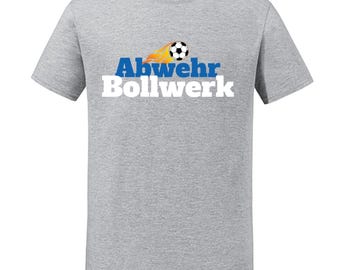 Abwehr Bollwerk – Fußball T-Shirt für Erwachsene, S–XXL