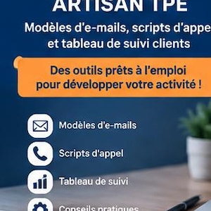 Kit Prospection Artisan TPE – Modèles E-mails, Scripts d’Appel & Tableau de Suivi Clients