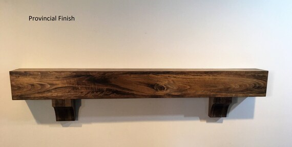 Walnut 6 Deep Rustic Wood Beam Fireplace Mantel With Etsy
