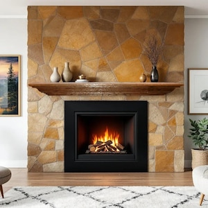 5 1/2" Deep Custom Unfinished Red Oak Wood Fireplace Mantel Shelf