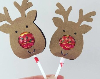 Reindeer Lollipop Etsy