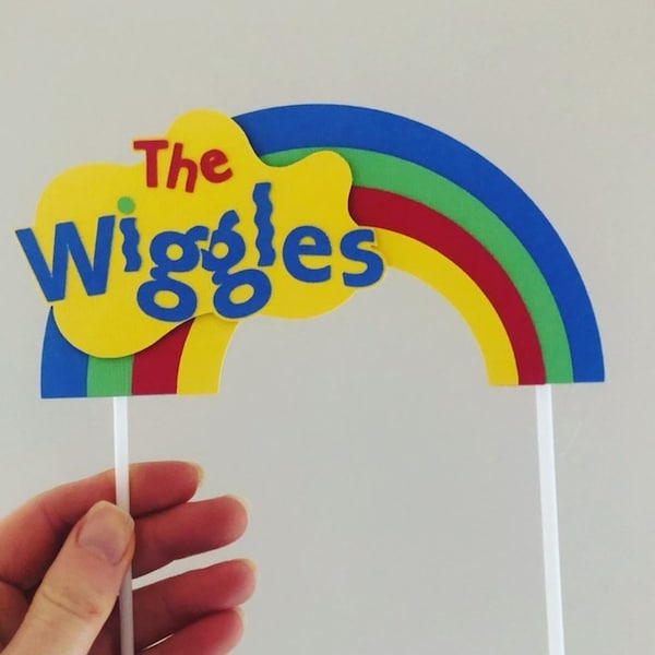 THE WIGGLES Cake Topper - Emma - wiggles theme - party - birthday - personalised name & age custom