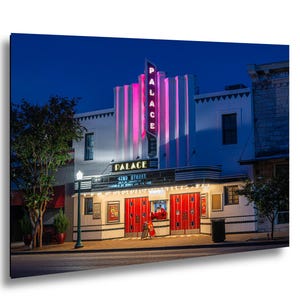Texas Art Print, Georgetown Square Wall Art, Palace Theater (Fine Art Photography) 8x 10  inches