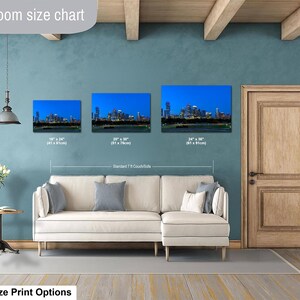 Texas konsttryck, väggkonst med Austins skyline, centrala Austin (konstfotografi) bild 5