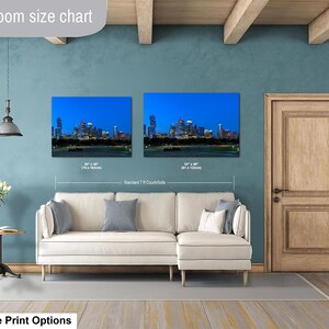 Texas konsttryck, väggkonst med Austins skyline, centrala Austin (konstfotografi) bild 13