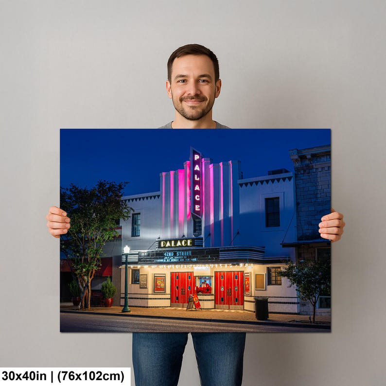 Texas Art Print, Georgetown Square Wall Art, Palace Theater (Fine Art Photography) image 13