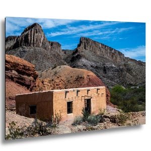 Texas Art Print, Big Bend Wall Art, Contrabando Movie Set Desert (Fine Art Photography)