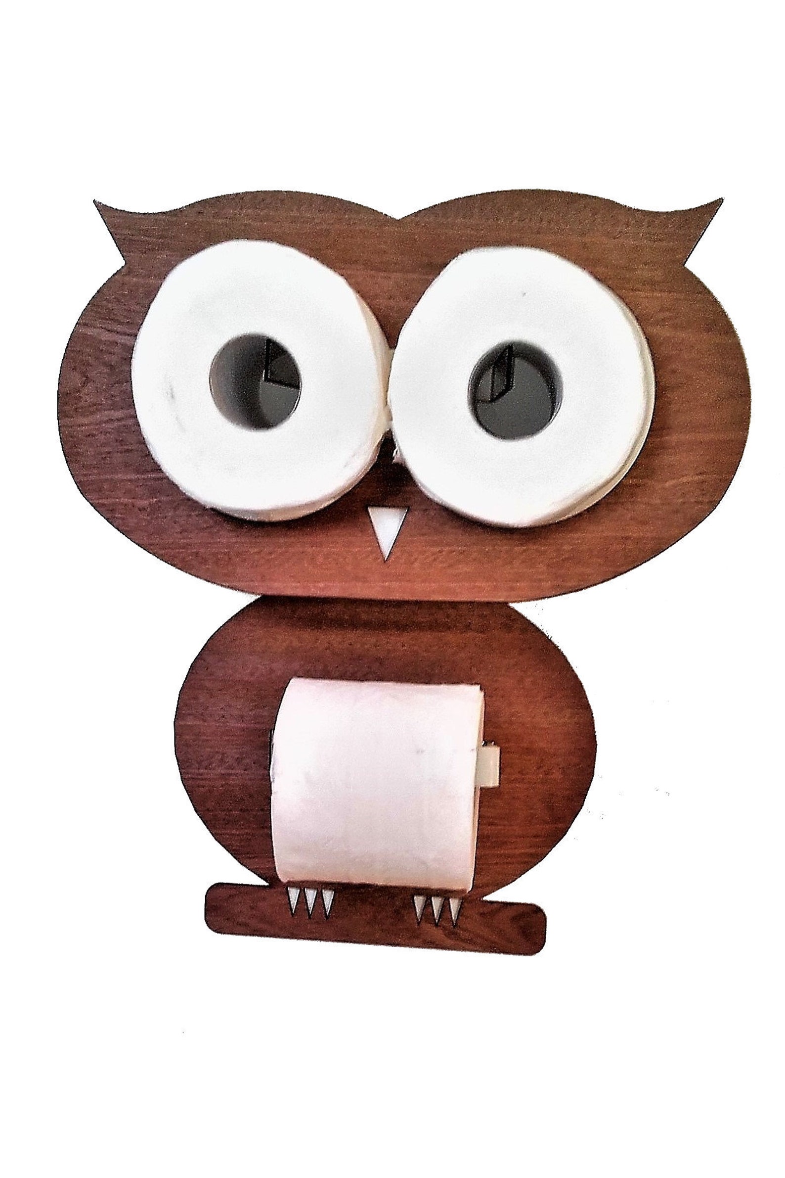 Grappige wcpapier rollen houder. Owl set voor 3 Etsy