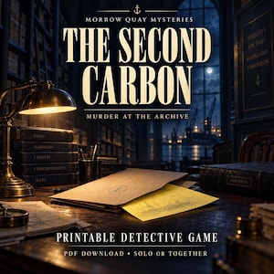 Printable Murder Mystery Game: The Second Carbon | PDF & Offline Browser Edition