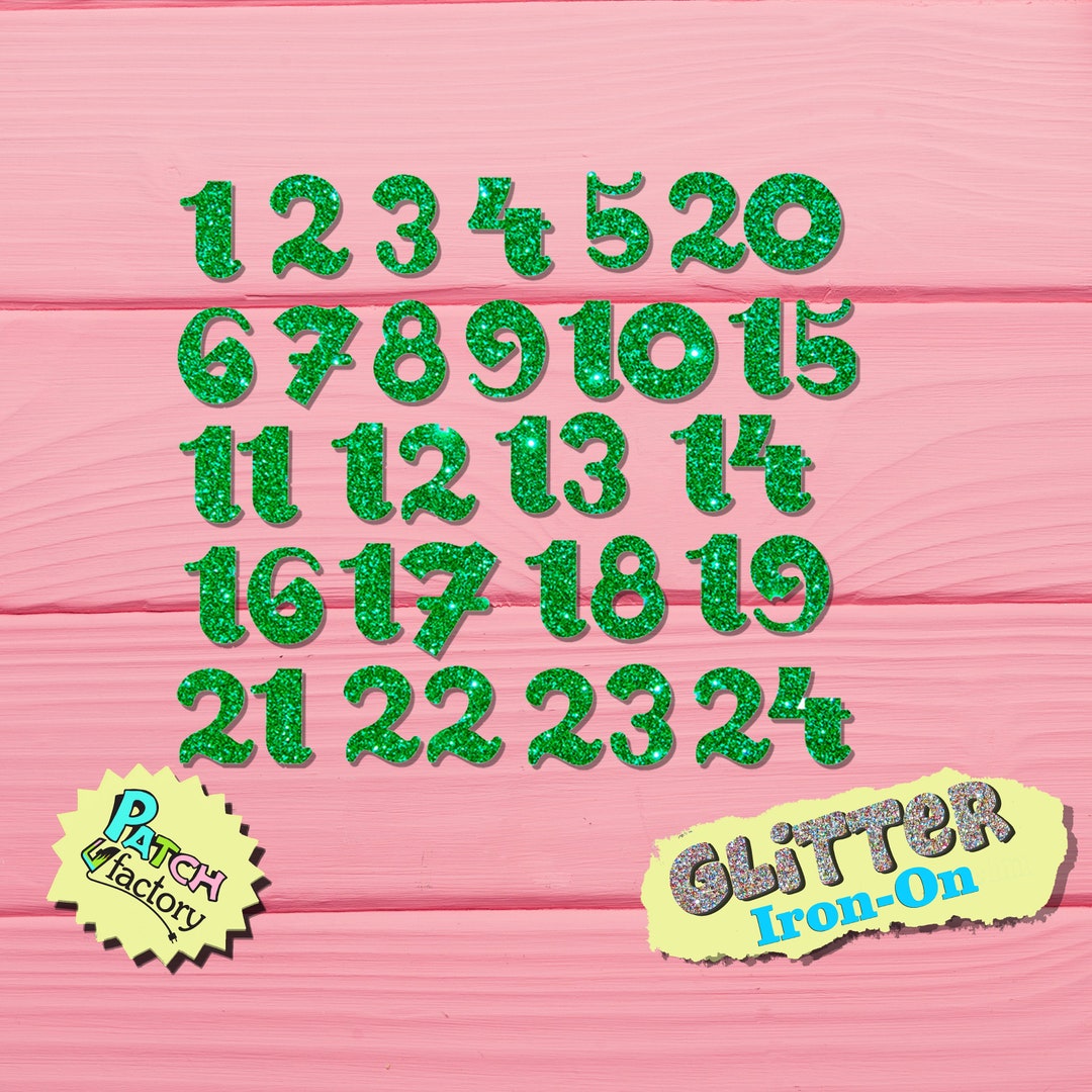 Advent Calendar Numbers Iron On
