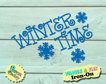 Wintzer Time Snowflake iron-on patch 49 colors