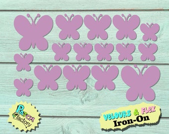 Iron-on patch butterfly 49 colors
