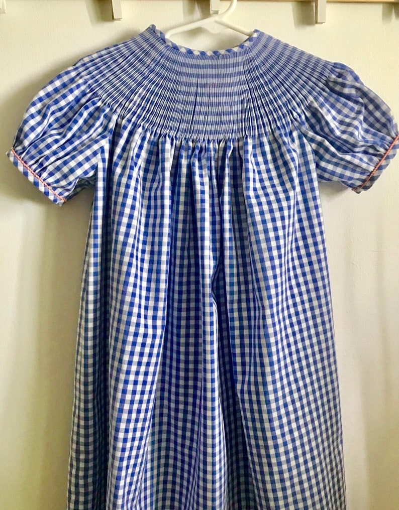 Turquoise Mini Stripe Short Sleeve Bishop With Turkey Smocking main image 1