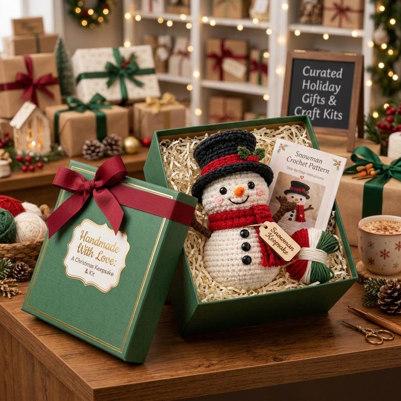 Christmas Snowman Amigurumi Crochet Pattern, Festive Winter Decor (PDF ...
