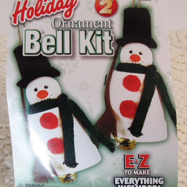 Craft Kit, Christmas, Holiday Snowman Bell Kit