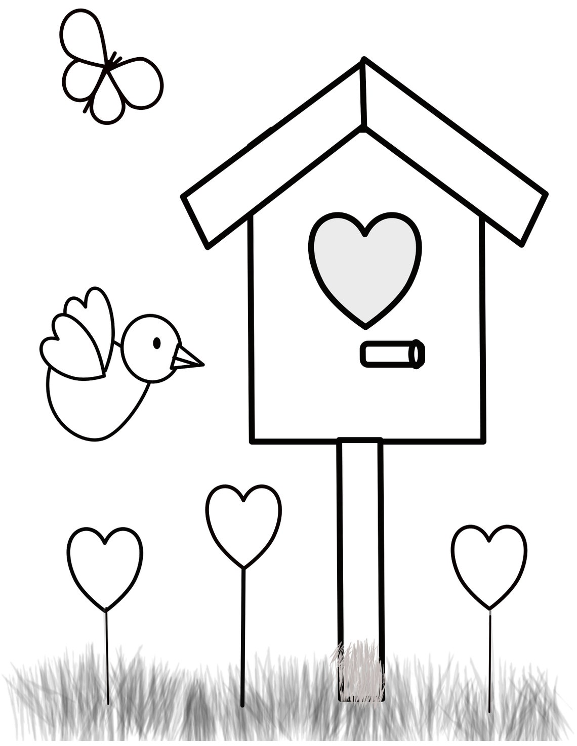 Printable Valentine Coloring Pages, Kids Coloring Pages, Instant ...
