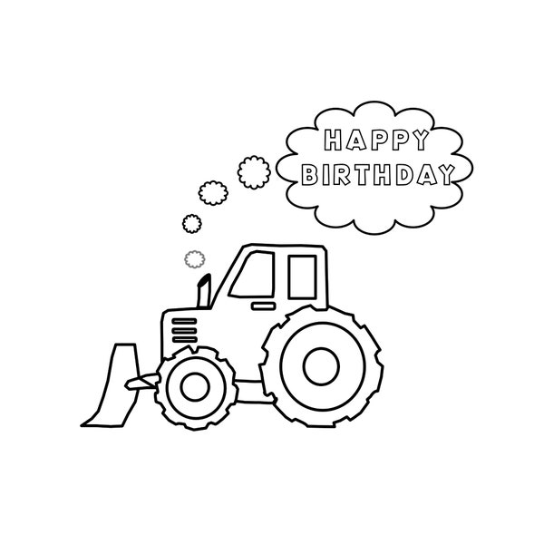 Tractor Card - Etsy