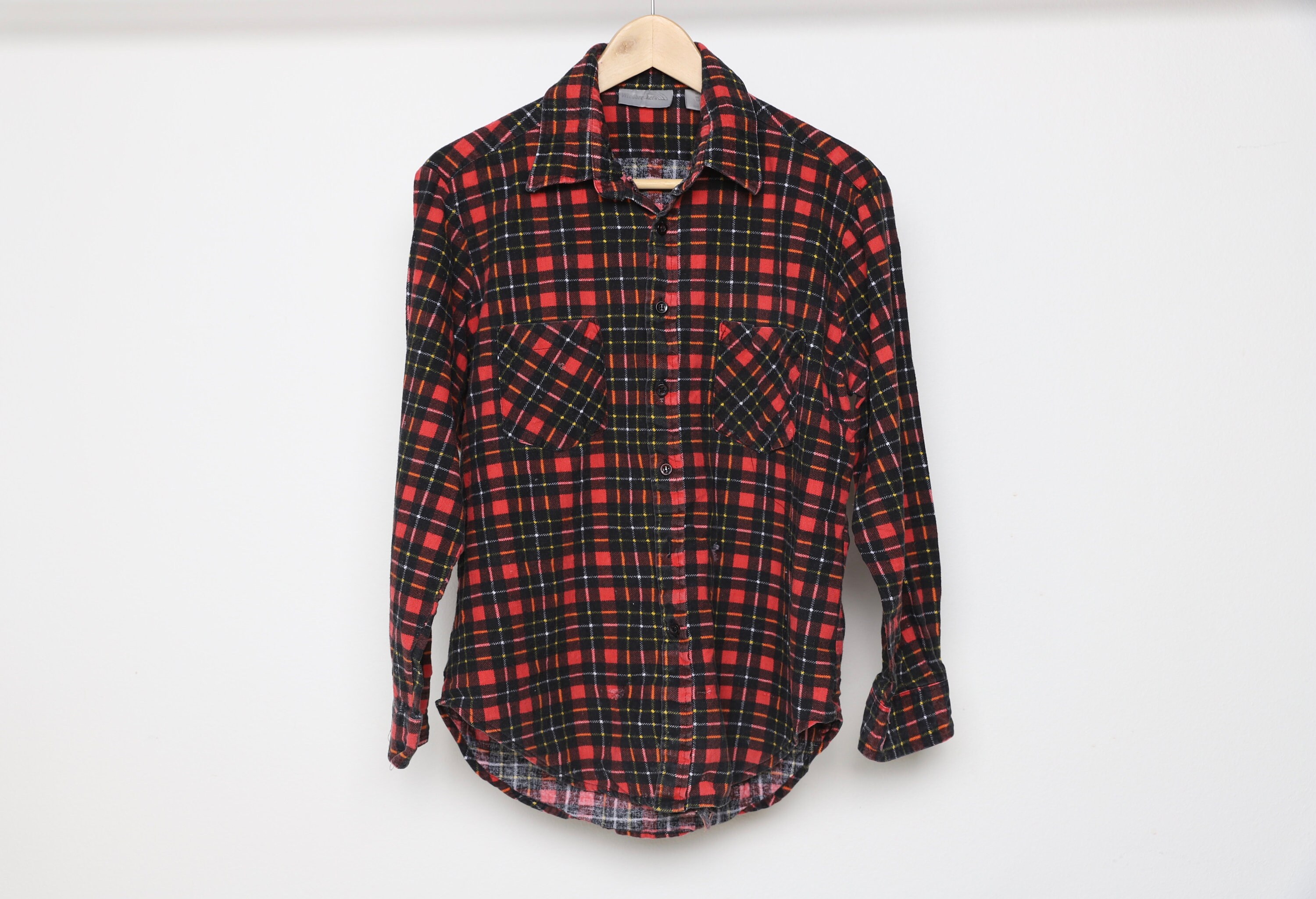 Flannel 90s Plaid Fleece GRUNGE Kurt 