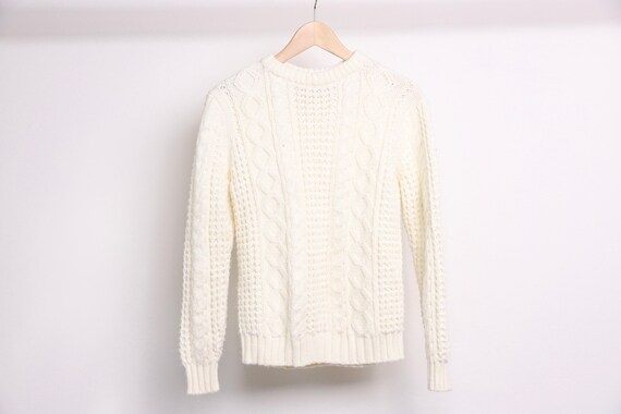90s twin peaks oxford PREPPY cream ivory CREW swea
