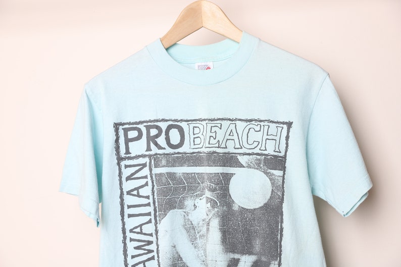 Vintage Light BLUE Hawaii VOLLEYBALL Surf 1980s Vintage Etsy