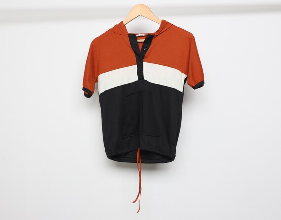 Vintage 1970s 80s Short Sleeve 