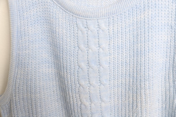 vintage mid-century knit SWEATER tank top vest wo… - image 5