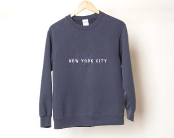 vintage y2k two tone NEW YORK CITY vintage boxy sweatshirt -- size small