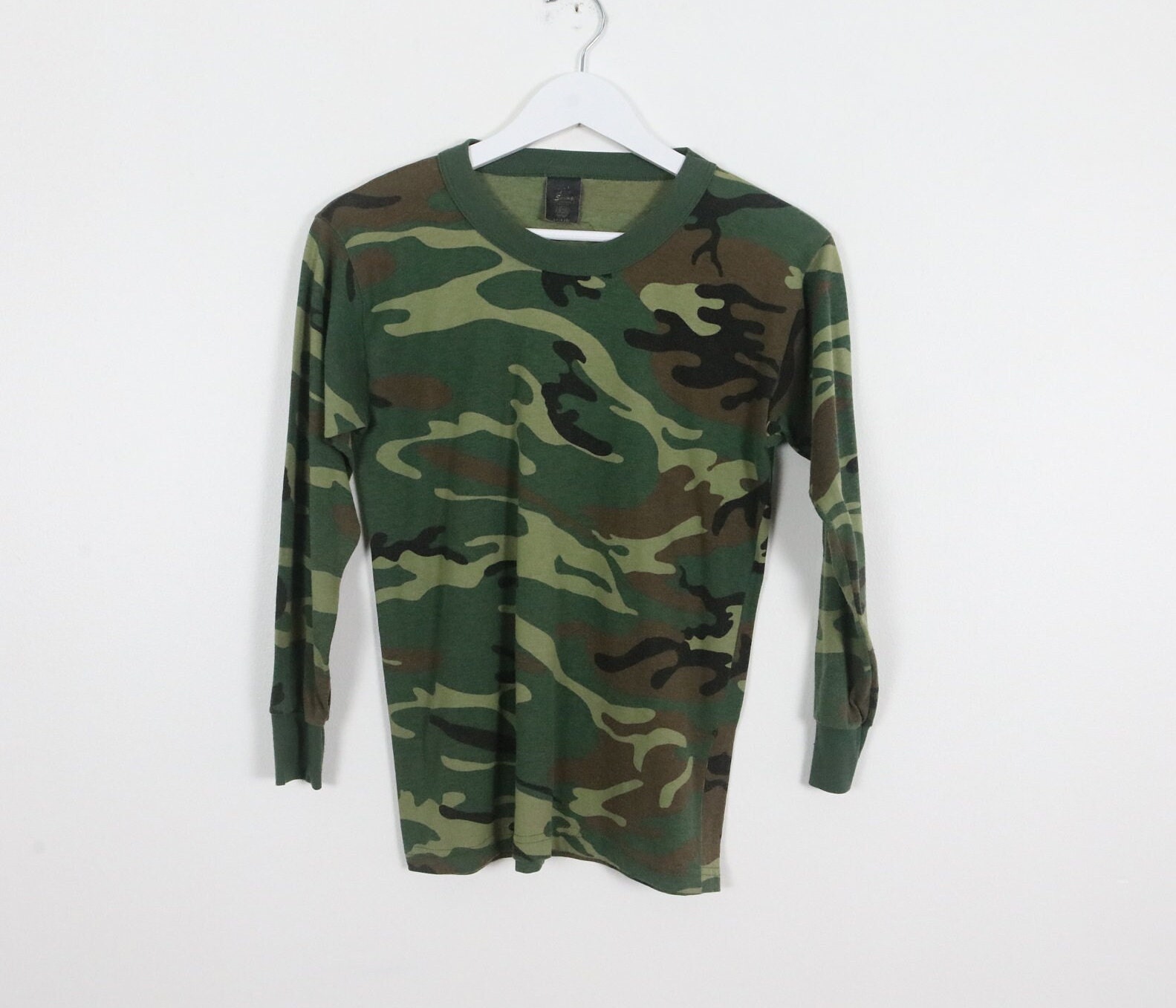 Vintage Outsider CAMO Camouflage Long Sleeve Y2k RINGER Real - Etsy