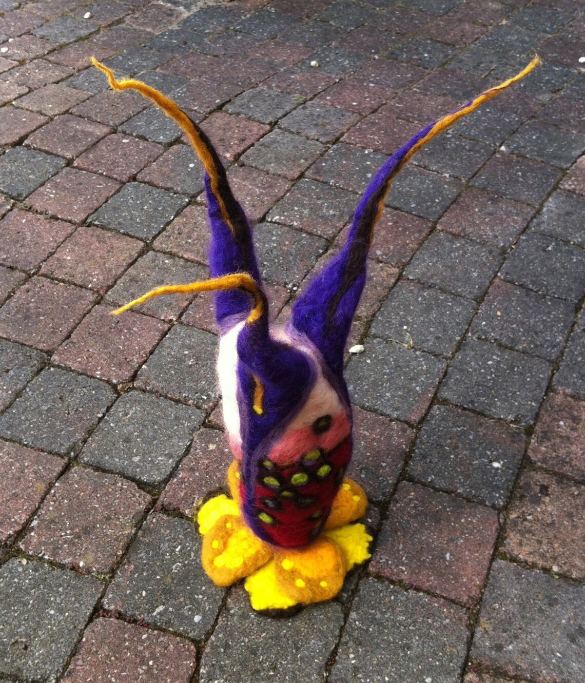 Felt Art, OOAK Wool Felted Artwork, Hand Felted Sculpture With Lots of ...