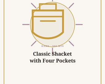 Sewing Pattern PDF, Shacket Pattern, Shirt Jacket with Pockets | Stitchfolk