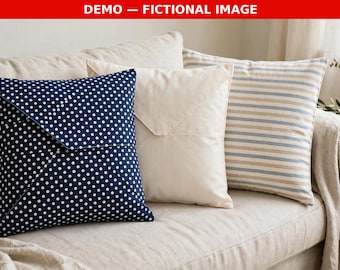 Pillow Cover Sewing Pattern PDF, Pillow Cover Trio, Envelope Cushion | Stitchfolk