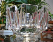 SALE Mint Signed Swedish Glass Crystal ORREFORS quot CORONA quot bowl, Heavy Clear Lead Crystal Numbered T Y 884-181