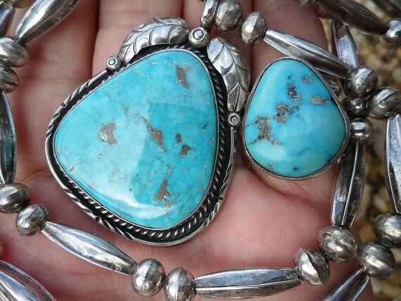 Natural High to Gem Grade MORENCI TURQUOISE Sterl… - image 7