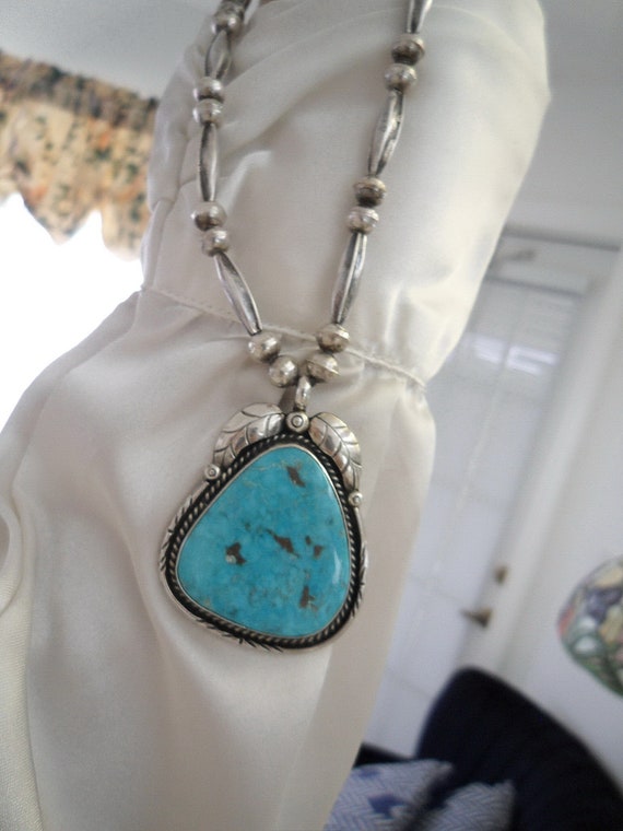 Natural High to Gem Grade MORENCI TURQUOISE Sterl… - image 1