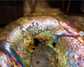 Signed LOETZ Austria Art Nouveau Iridescent Glass Pumpkin (1898-1905)